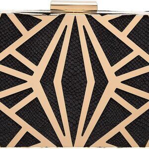 Women Evening Bag Elegant Clutch Purse Exquisite Velvet Metal Hollow out Handbag
